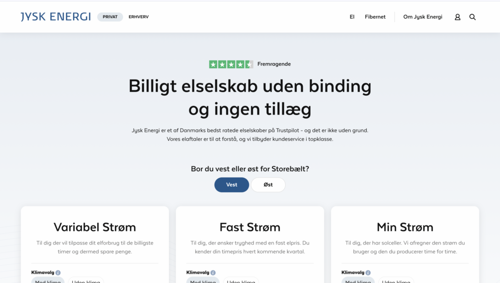 anmeldelse af jysk energi