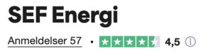 sef energi anmeldelser på trustpilot