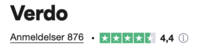 verdo trustpilot anmeldelser