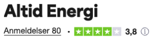 Altid Energi Trustpilot