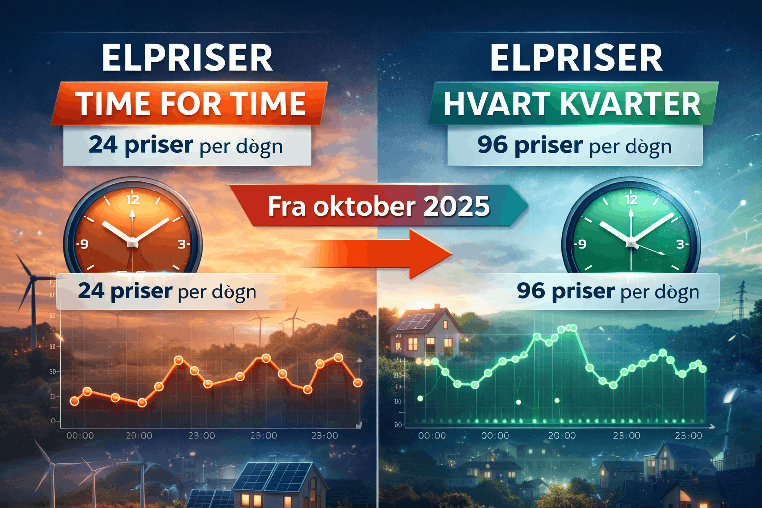 Elpriser hvert kvarter: Nu ændrer elmarkedet sig markant